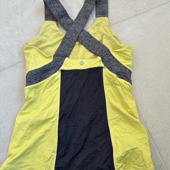 Lululemon yellow work out top - Picture 2 of 2